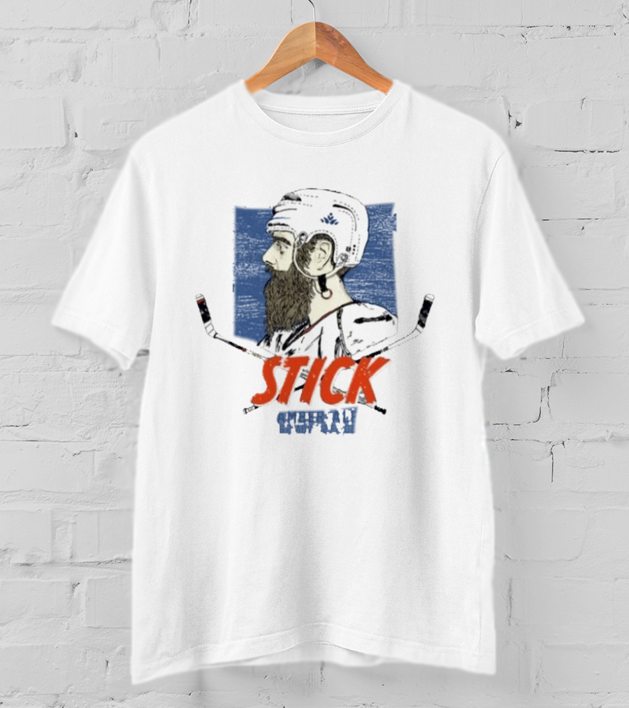 Stick Savard Atkinson Hockey Bearded Helmet T-Shirt