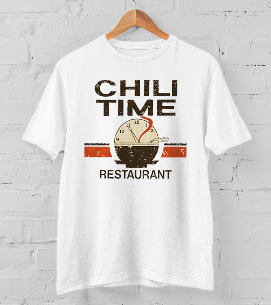 Chili Time Restaurant Spoon St Bernard Recreation Department T-Shirt
