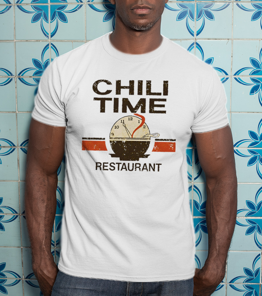 Chili Time Restaurant Spoon St Bernard Recreation Department T-Shirt