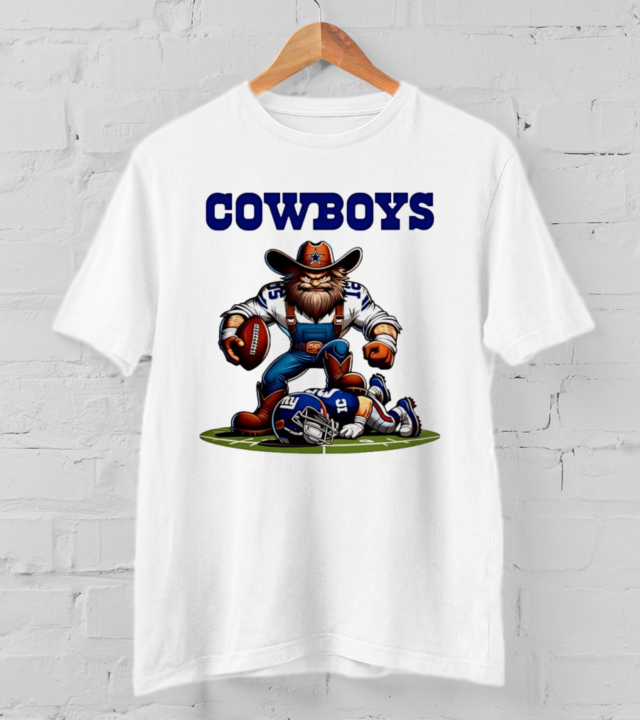 Cowboys Vs Giants Rivalry Iconic Clash Dallas Football Victory T-Shirt