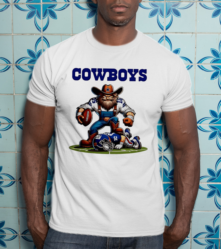 Cowboys Vs Giants Rivalry Iconic Clash Dallas Football Victory T-Shirt