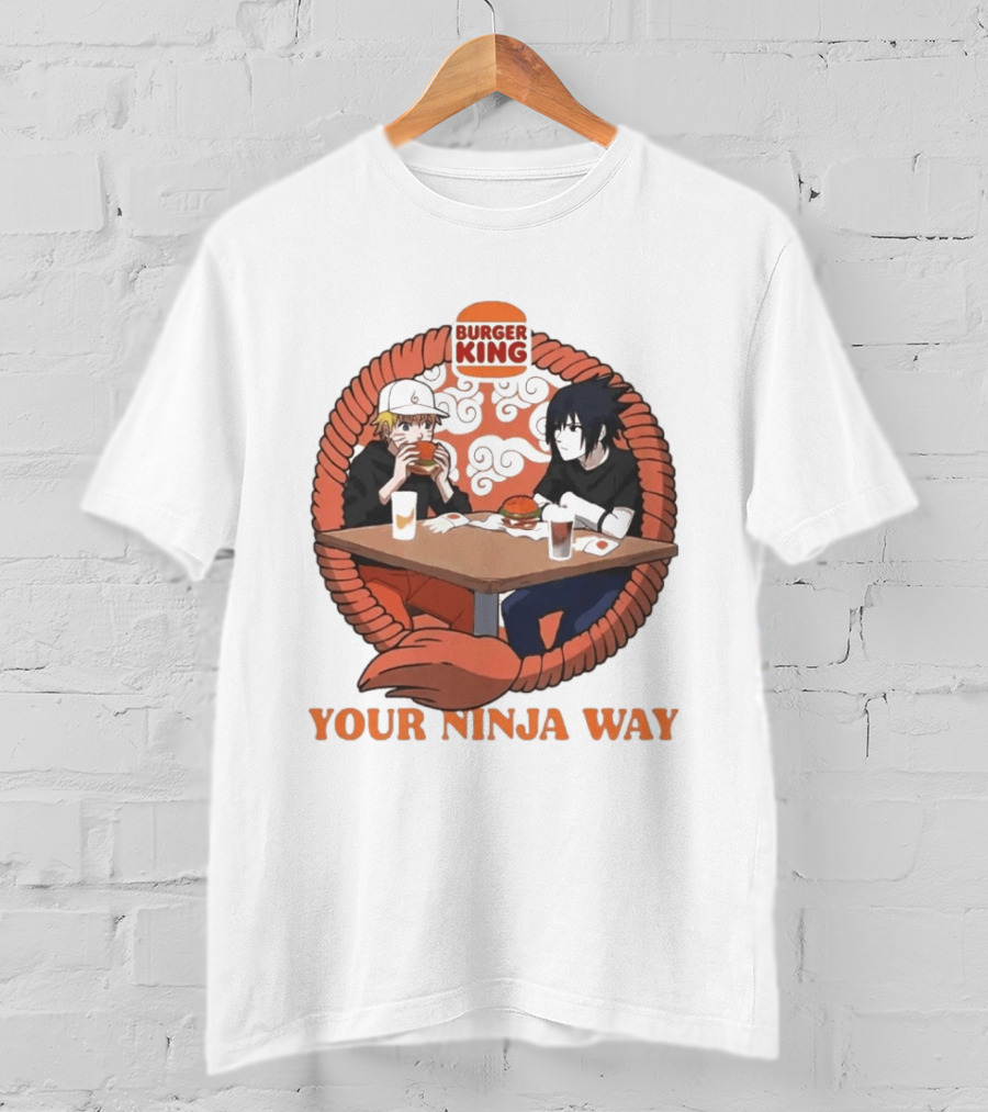 Burger King Naruto Sasuke Dining Your Ninja Way T-Shirt