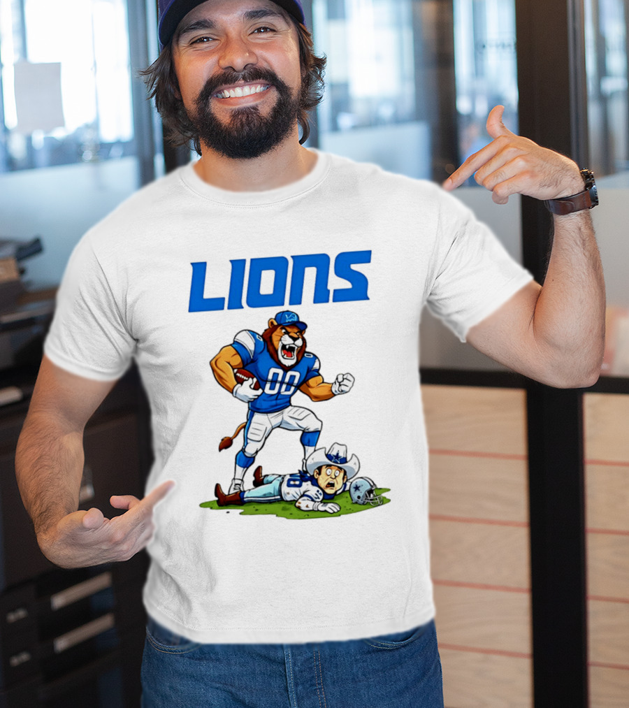 Detroit Lions Rivalry Victory Over Dallas Cowboys T-Shirt