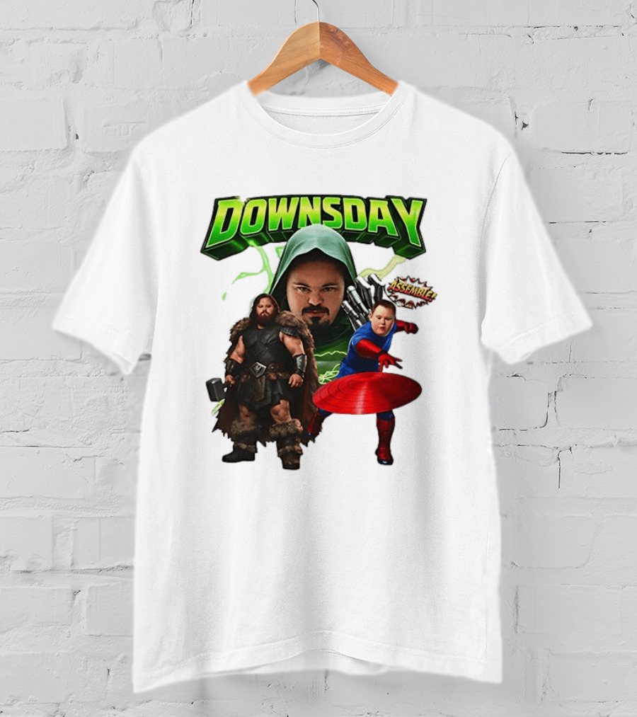 Donwsday Assemble Domesday X Down Syndrome Superhero T-Shirt