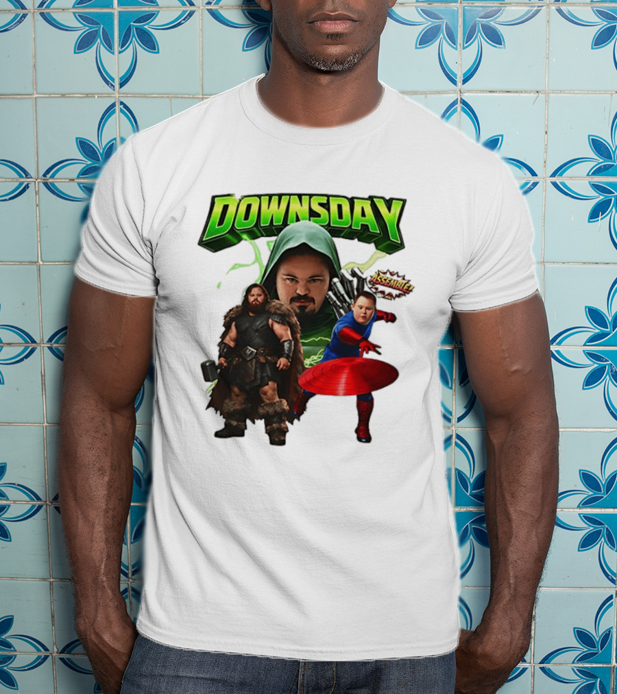 Donwsday Assemble Domesday X Down Syndrome Superhero T-Shirt