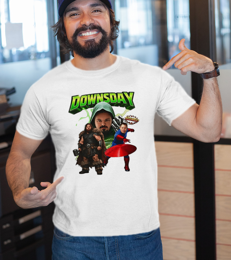 Donwsday Assemble Domesday X Down Syndrome Superhero T-Shirt
