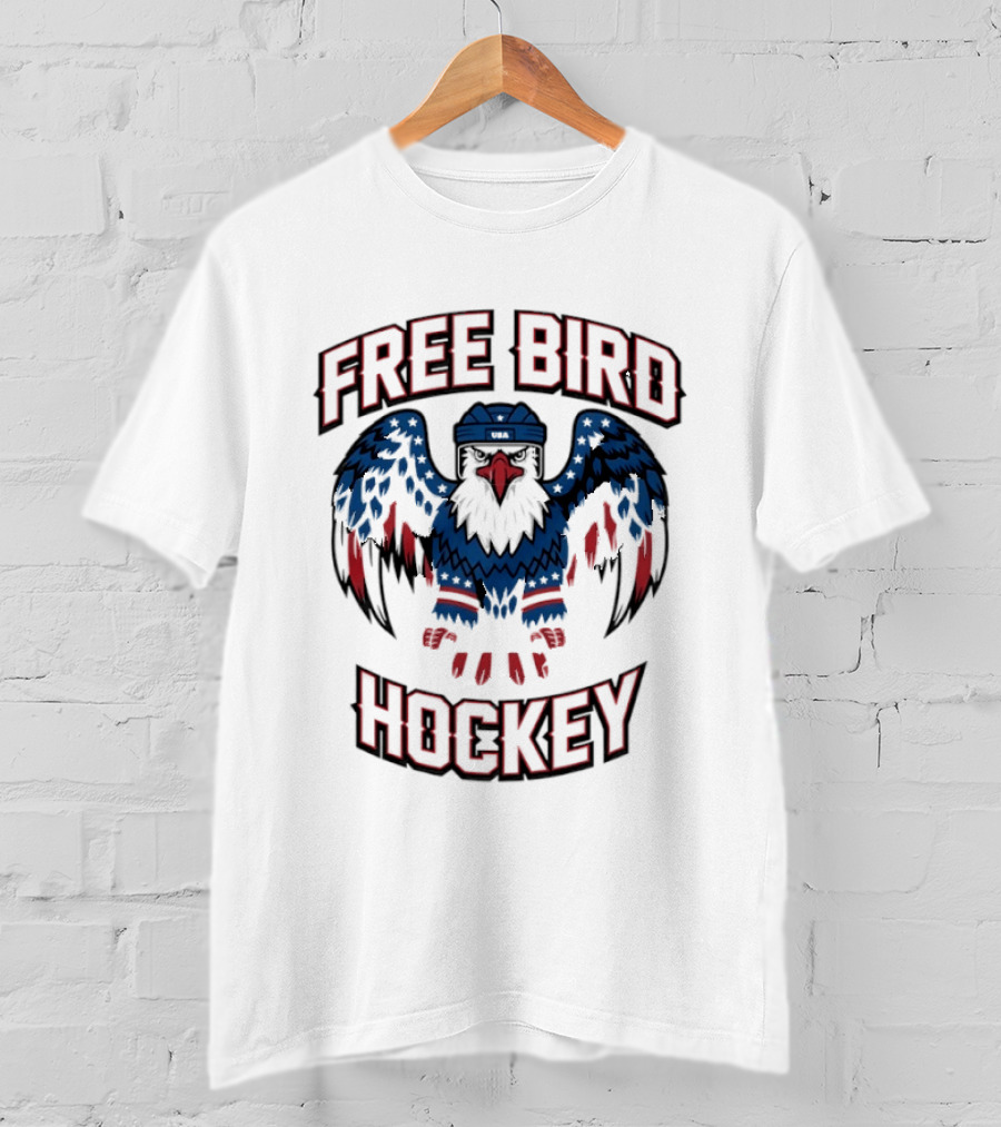 Free Bird Hockey Eagle T-Shirt
