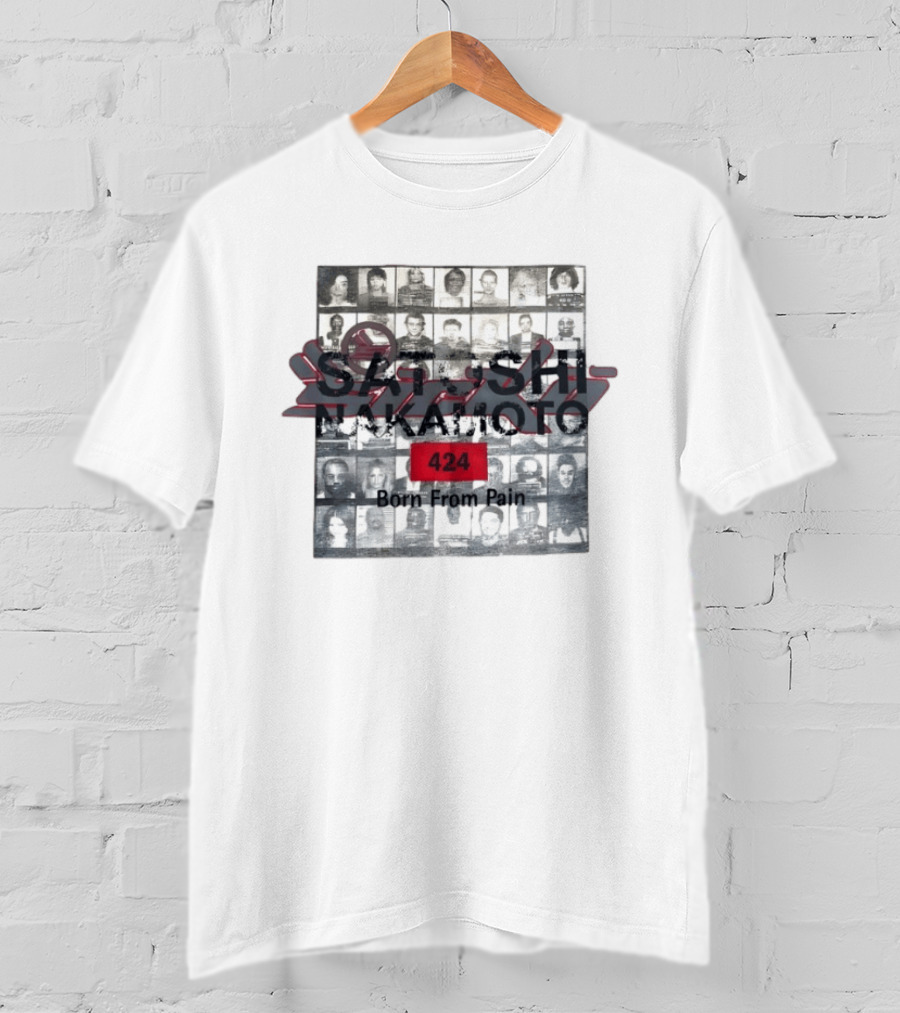 FourTwoFour On Fairfax Satoshi Nakamoto 424 Born From Pain T-Shirt
