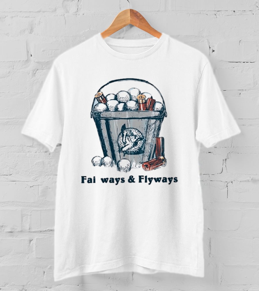 Fairways And Flyways Golf Ball Bucket With Shells T-Shirt
