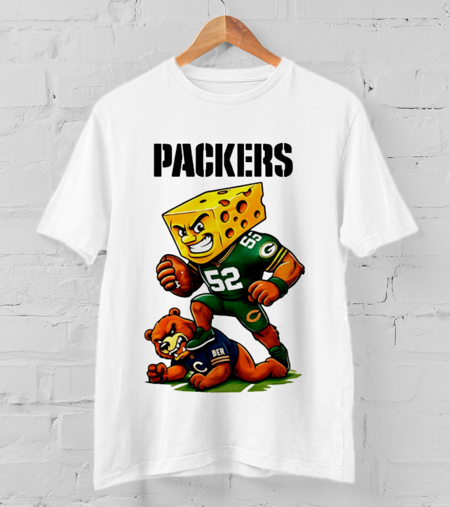 Packers Vs Bears Cheesehead Dominance Rivalry Showdown T-Shirt