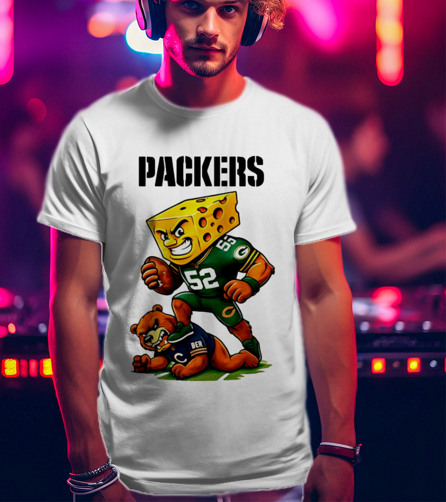 Packers Vs Bears Cheesehead Dominance Rivalry Showdown T-Shirt