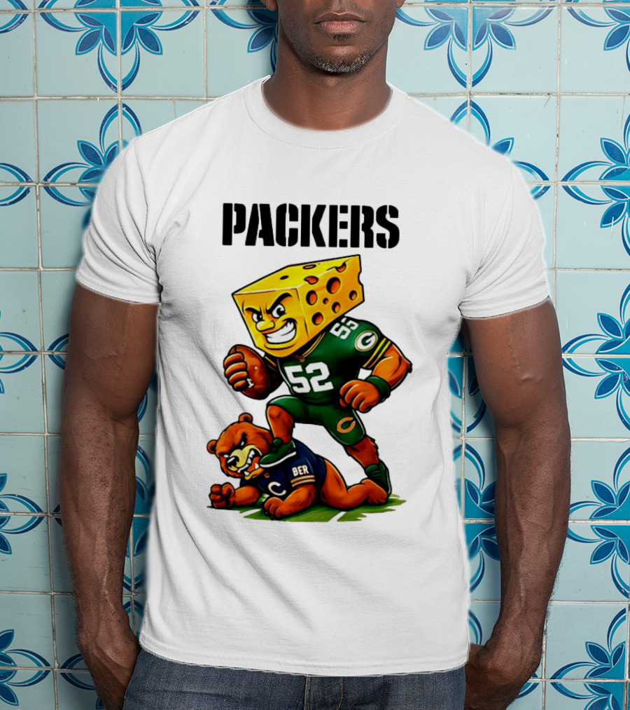 Packers Vs Bears Cheesehead Dominance Rivalry Showdown T-Shirt