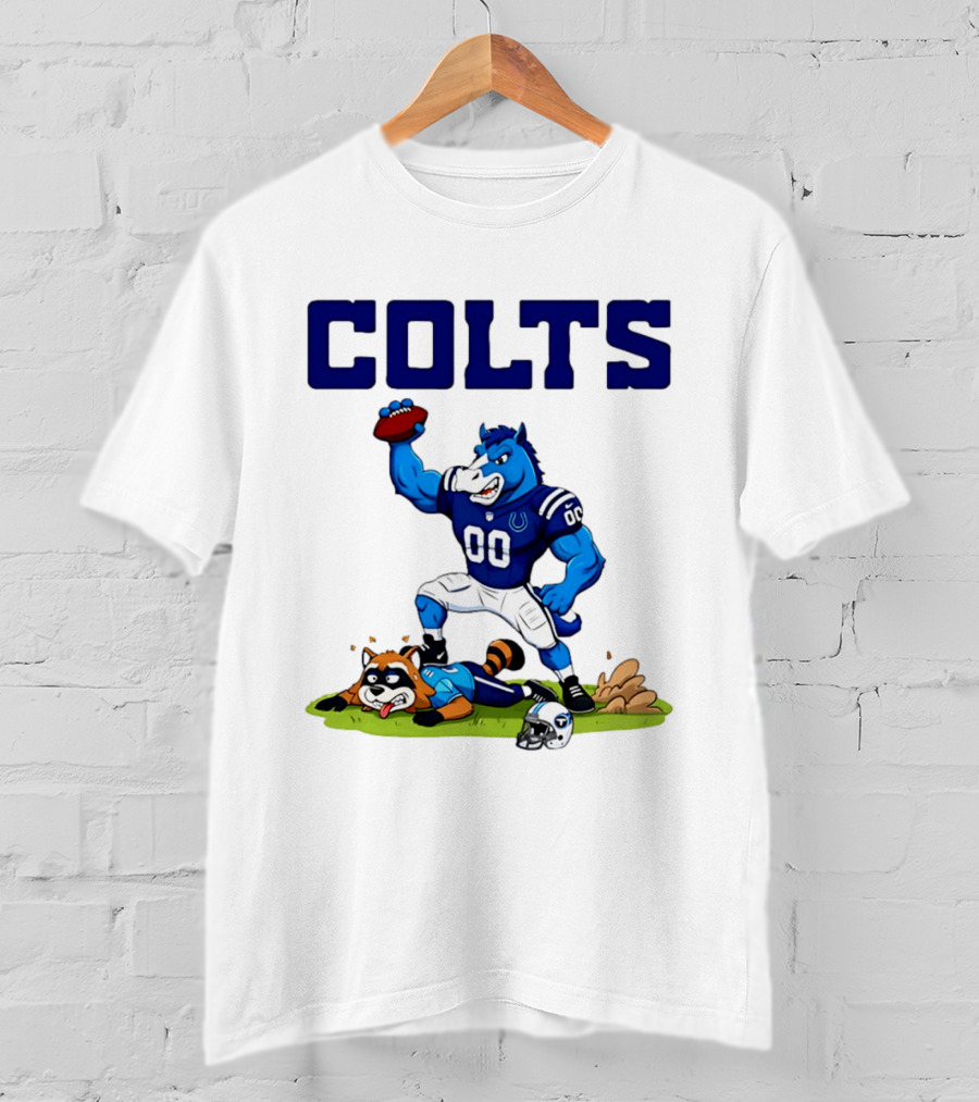 Indianapolis Colts Rivalry Over Tennessee Titans Cartoon T-Shirt
