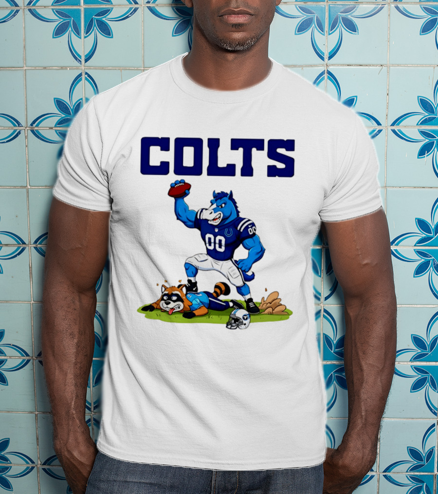 Indianapolis Colts Rivalry Over Tennessee Titans Cartoon T-Shirt