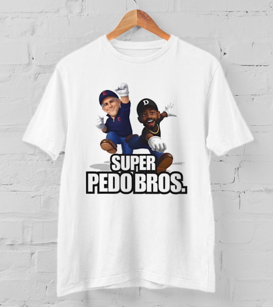 Jeffrey Epstein And Diddy Super Pedo Bros Video Game T-Shirt