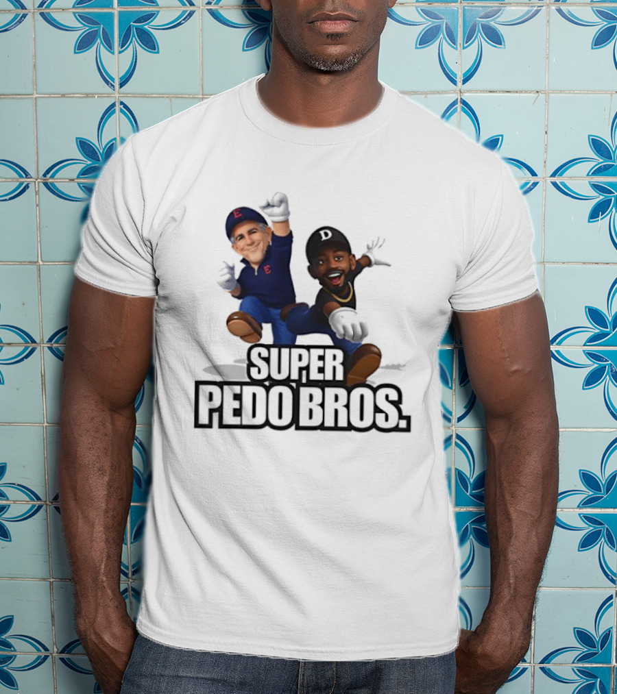 Jeffrey Epstein And Diddy Super Pedo Bros Video Game T-Shirt
