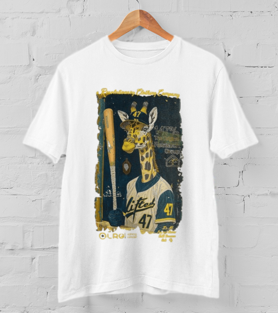 Lifted Research Group 147% Baseball Giraffe 47 T-Shirt