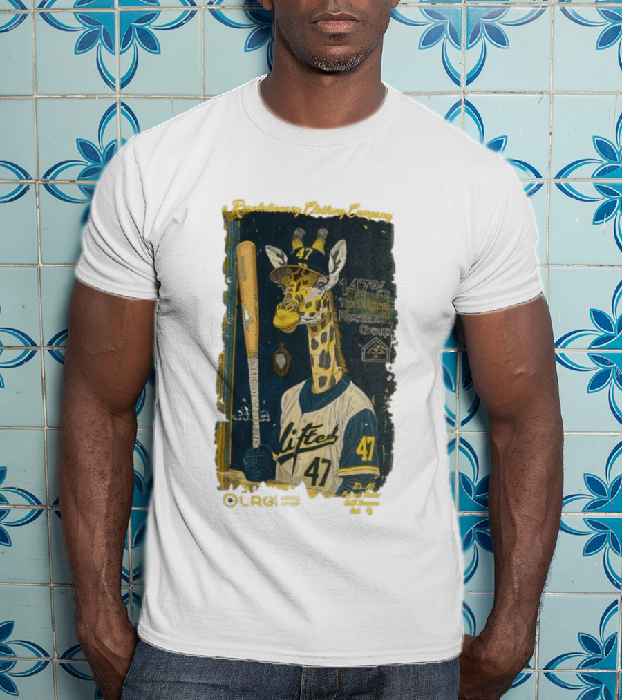 Lifted Research Group 147% Baseball Giraffe 47 T-Shirt