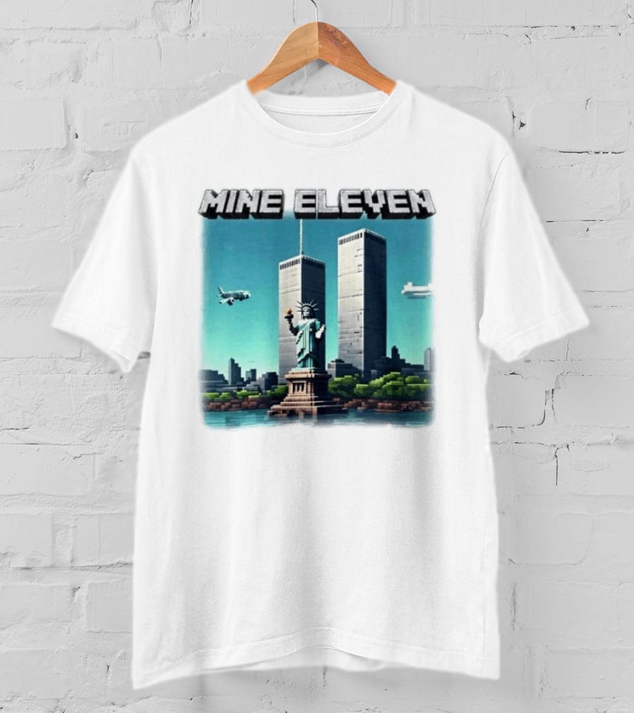 Mine Eleven Statue Of Liberty World Trade Center New York City T-Shirt