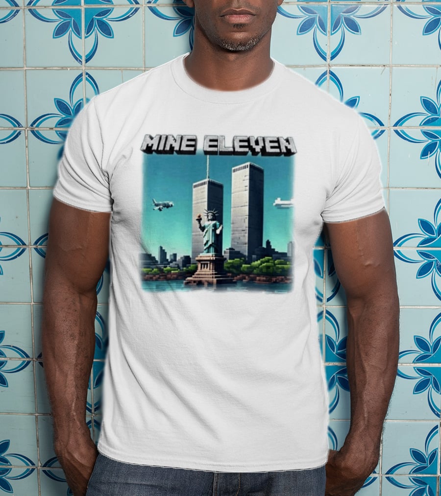 Mine Eleven Statue Of Liberty World Trade Center New York City T-Shirt