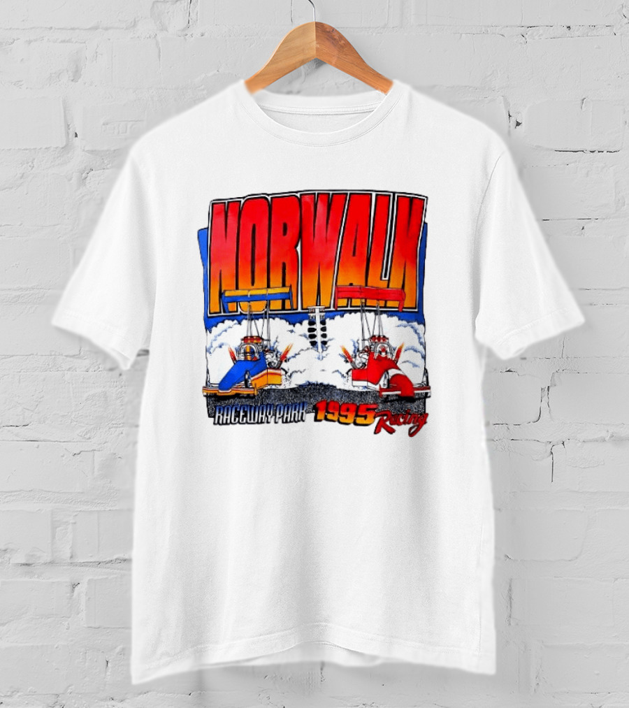 Norwalk Raceway Park 1995 Racing Dragsters Vintage Racing T-Shirt