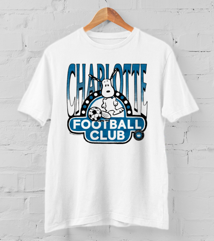 Peanuts Snoopy Charlotte Football Club Soccer Collaboration T-Shirt
