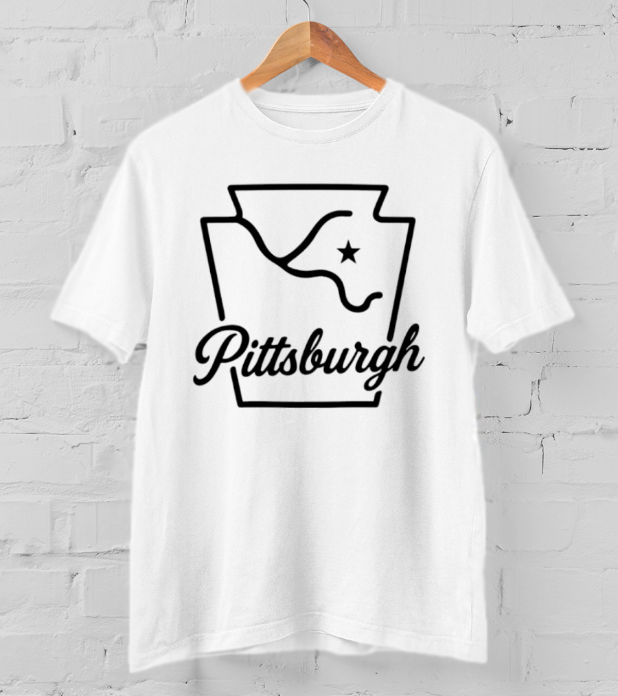 Pittsburgh Keystone Rivers Icon With Star T-Shirt