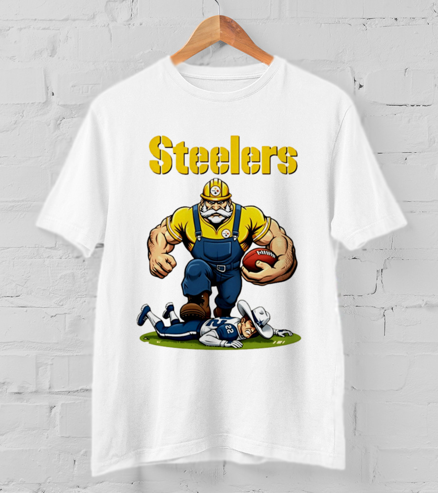 Pittsburgh Steelers Vs Dallas Cowboys Rivalries Football Cartoon T-Shirt