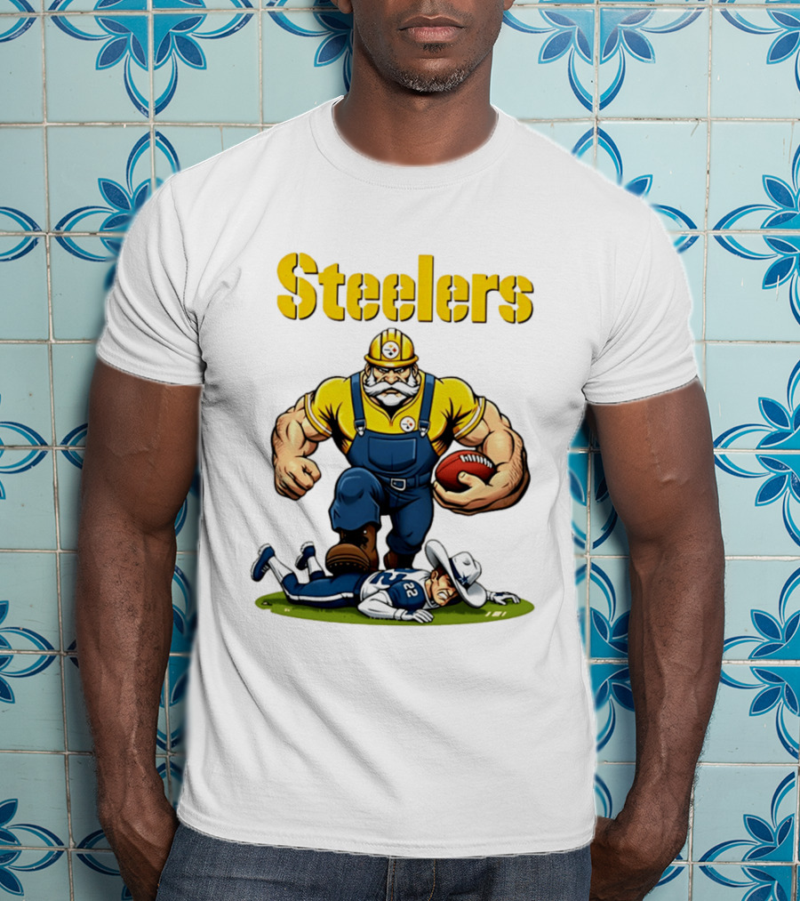 Pittsburgh Steelers Vs Dallas Cowboys Rivalries Football Cartoon T-Shirt