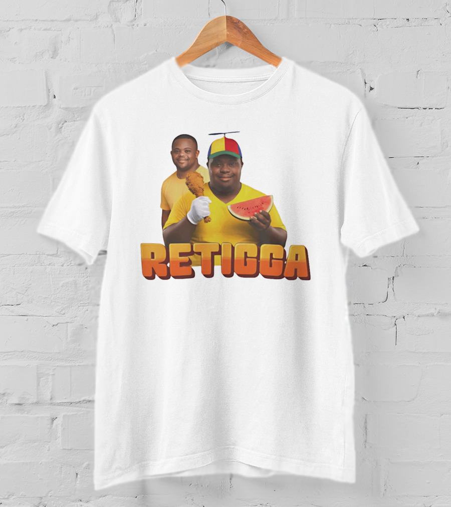 RETIGGA Fried Chicken Watermelon Meme Colorful Propeller Hat T-Shirt