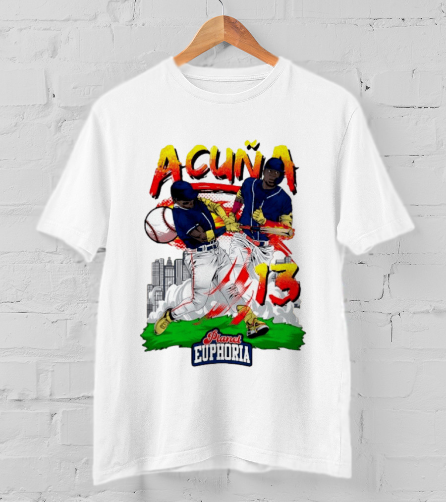 Ronald Acuña Jr Planet Euphoria Number 13 Baseball T-Shirt