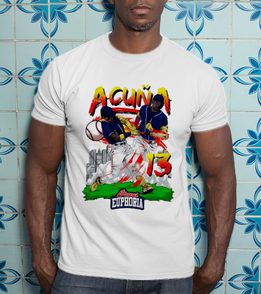 Ronald Acuña Jr Planet Euphoria Number 13 Baseball T-Shirt