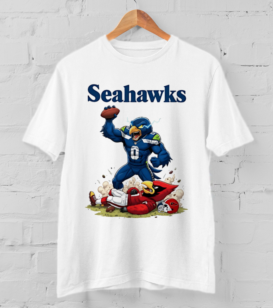 Seattle Seahawks Vs Arizona Cardinals Rivalry Victory Celebration T-Shirt