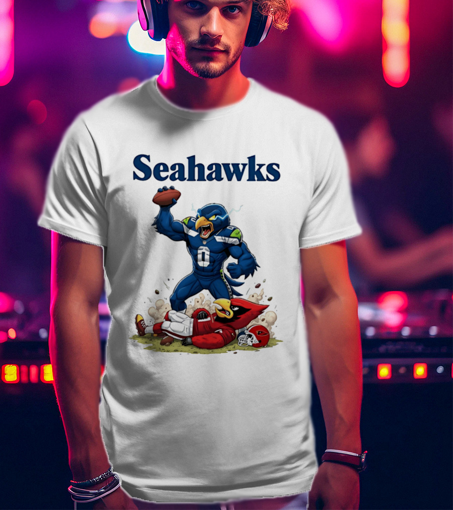 Seattle Seahawks Vs Arizona Cardinals Rivalry Victory Celebration T-Shirt