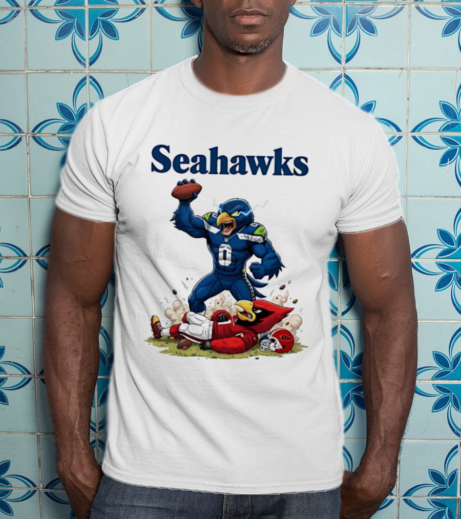 Seattle Seahawks Vs Arizona Cardinals Rivalry Victory Celebration T-Shirt