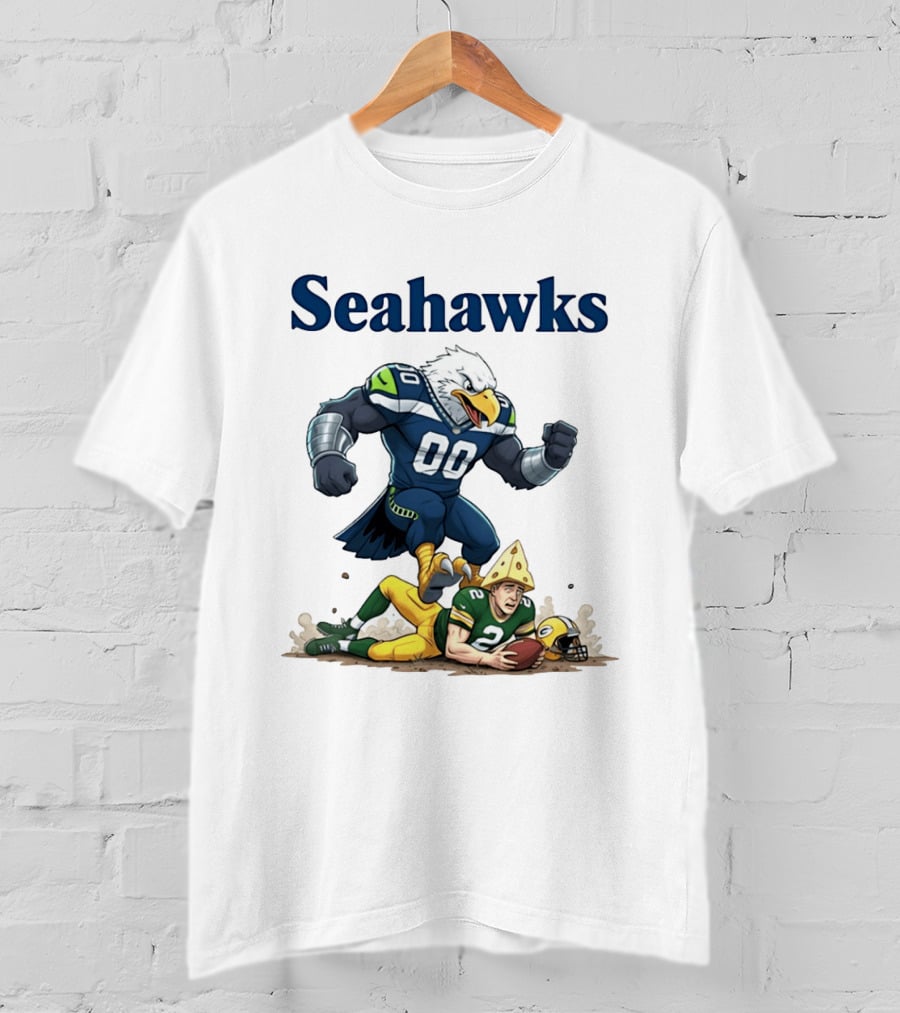 Seattle Seahawks Vs Green Bay Packers Rivalry Showdown T-Shirt