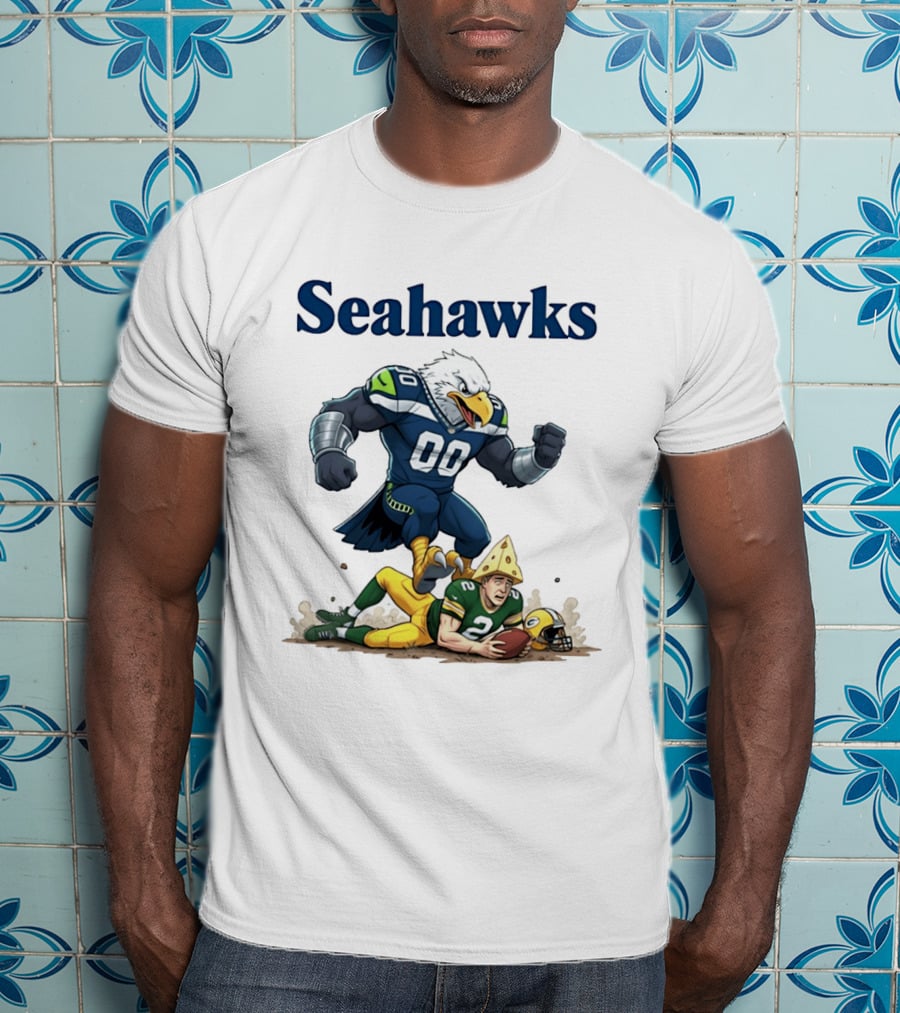 Seattle Seahawks Vs Green Bay Packers Rivalry Showdown T-Shirt