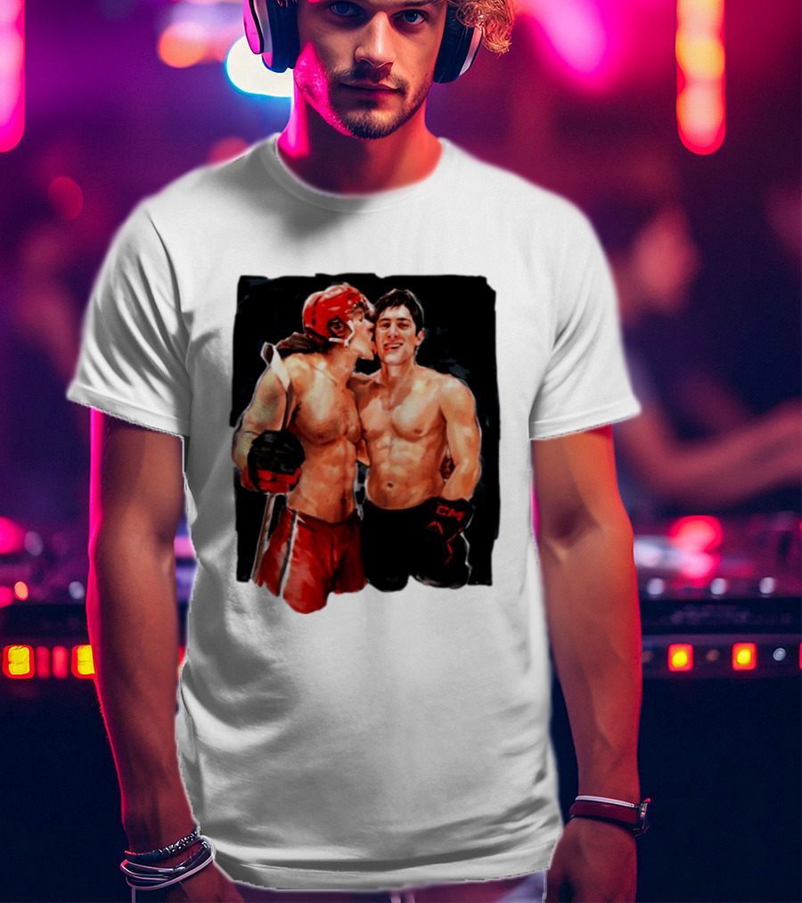Shane Hollander Ilya Rosanov Gay Hockey Romance Painting T-Shirt