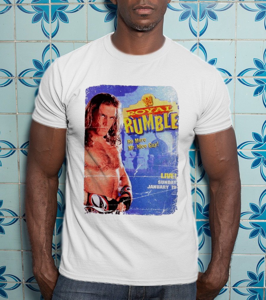 WWF Royal Rumble 1996 No More Mr. Nice Guy Live Sunday January 19 T-Shirt