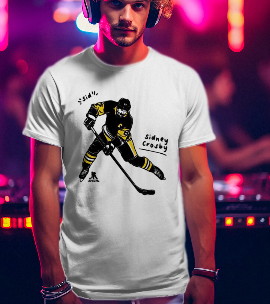 Sidney Crosby Pittsburgh Penguins Hockey Sid Cartoon Player T-Shirt