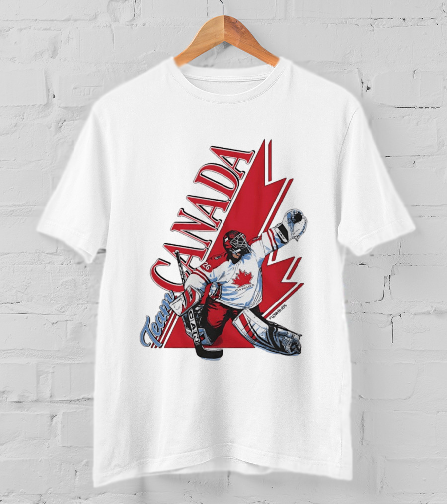 Team Canada Hockey Goalie Maple Leaf T-Shirt