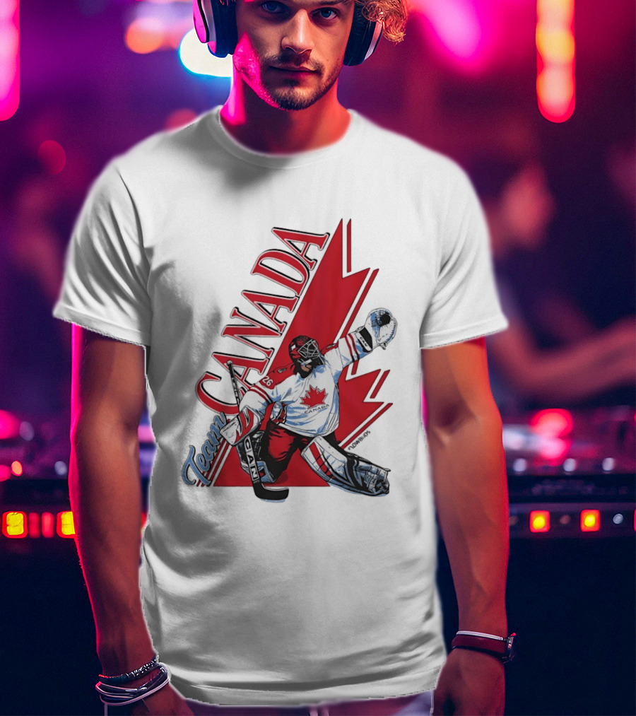 Team Canada Hockey Goalie Maple Leaf T-Shirt