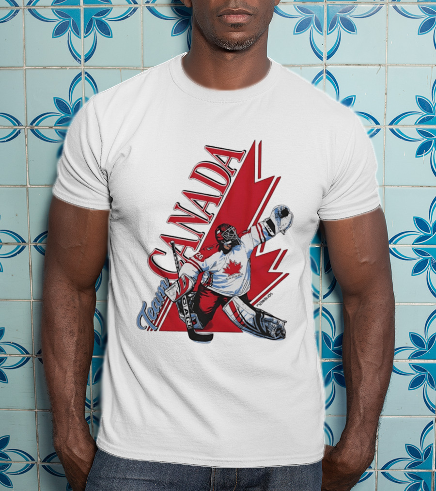 Team Canada Hockey Goalie Maple Leaf T-Shirt