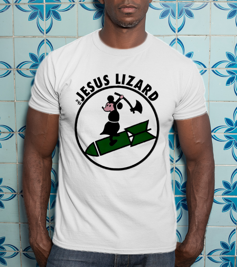 The Jesus Lizard Mouse Riding Bomb Punk Rock Music T-Shirt