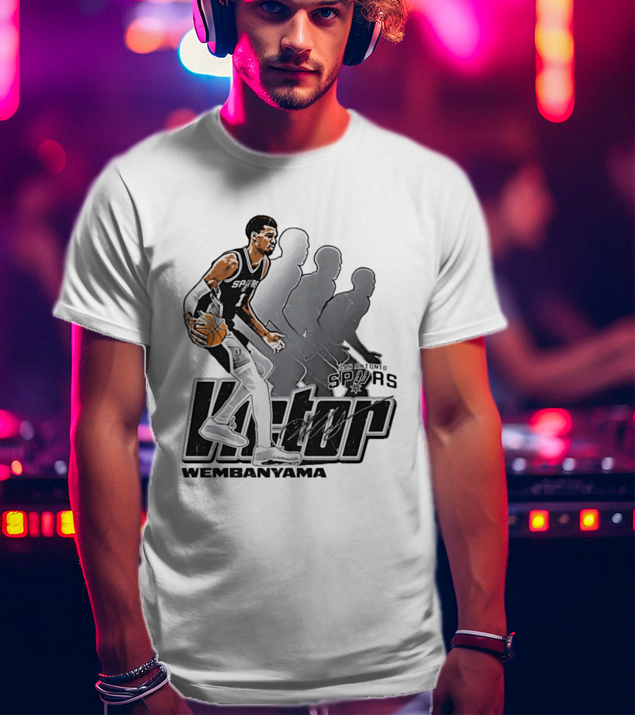 Victor Wembanyama San Antonio Spurs Basketball Action Spurs T-Shirt