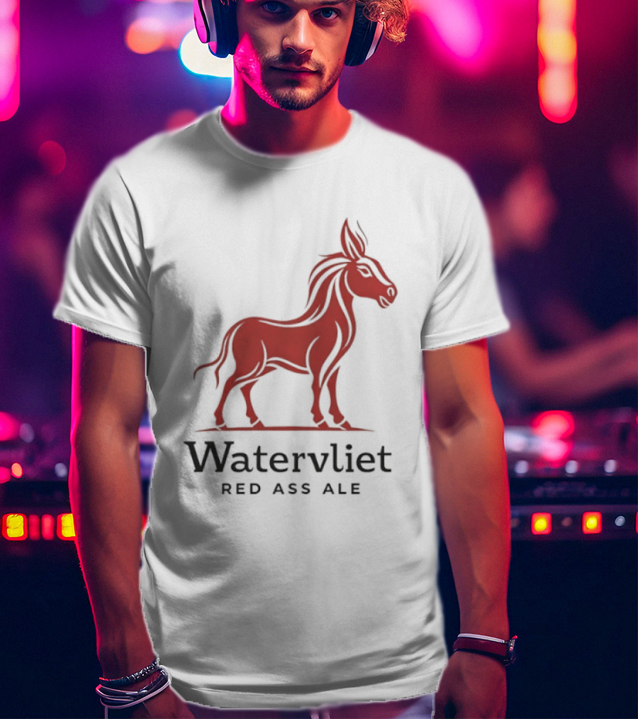 Watervliet Red Ass Ale Donkey T-Shirt