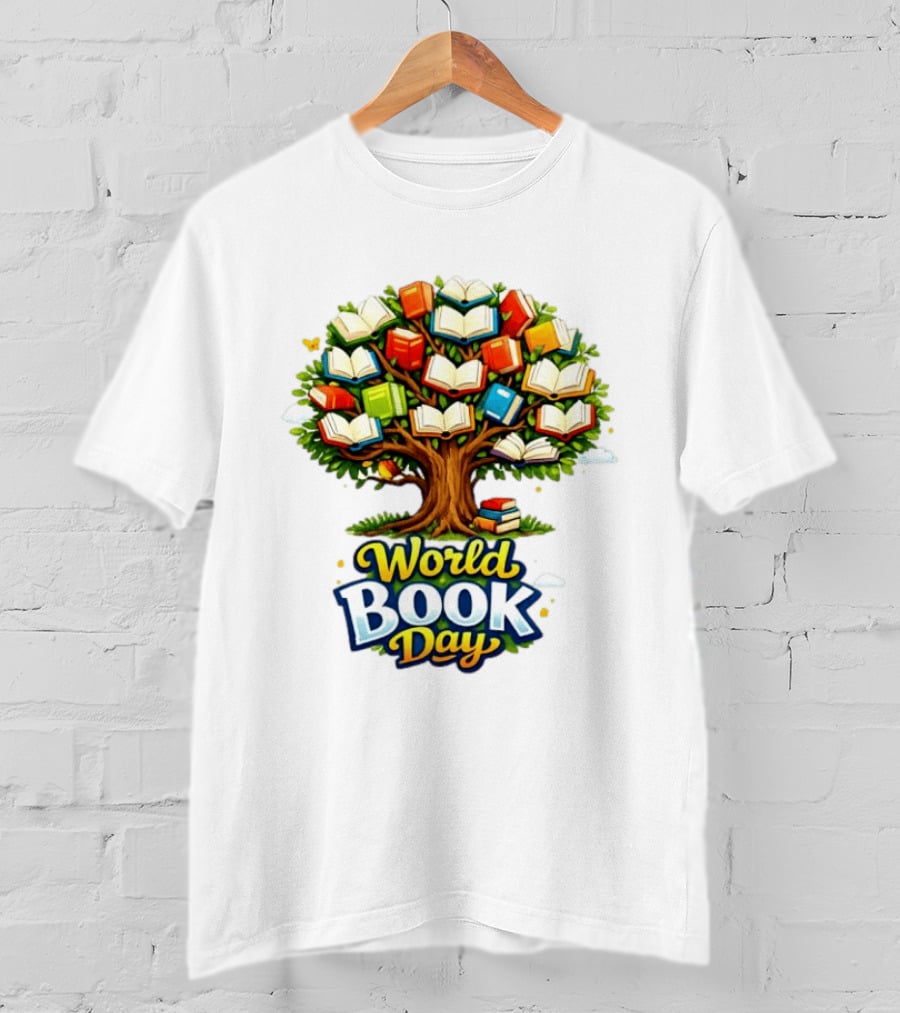 World Book Day Tree Of Knowledge With Books T-Shirt