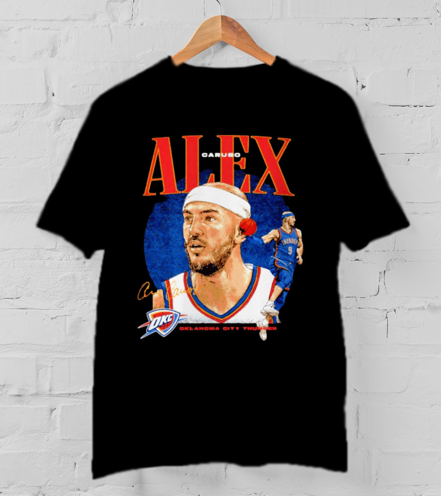 Alex Caruso OKC Thunder Oklahoma City Basketball Player T-Shirt