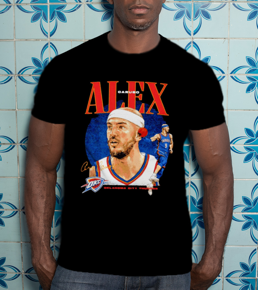 Alex Caruso OKC Thunder Oklahoma City Basketball Player T-Shirt