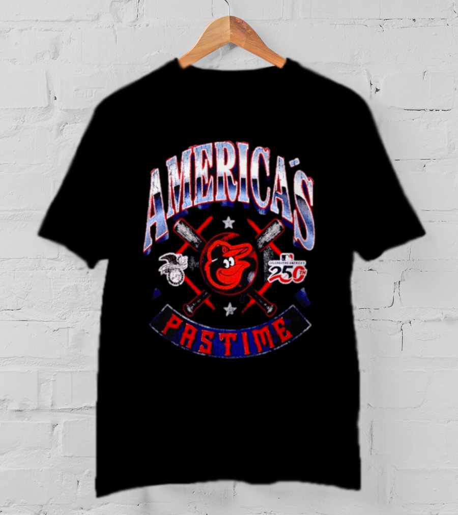 Baltimore Orioles Celebrating America's Pastime 25th Anniversary Americana T-Shirt